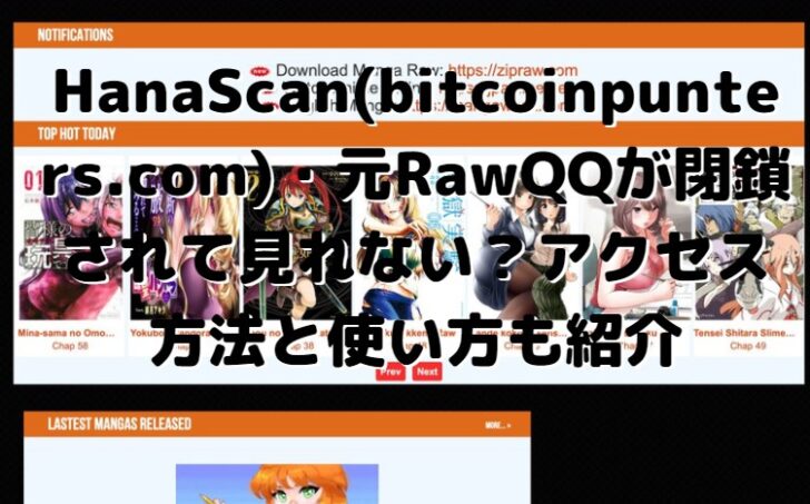 HanaScan(bitcoinpunters.com)・元RawQQが閉鎖されて見れない？アクセス方法と使い方も紹介