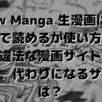 Raw Manga 生漫画は日本語で読めるか使い方を解説｜違法な漫画サイトで要注意、代わりになるサイトは？