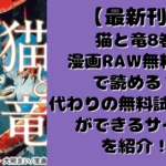 猫と竜8巻漫画RAW無料zipで読める？代わりの無料試し読みができるサイトを紹介！